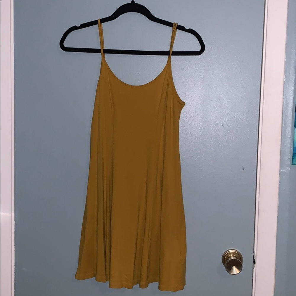 Mustard Yellow/Gold Mini Dress